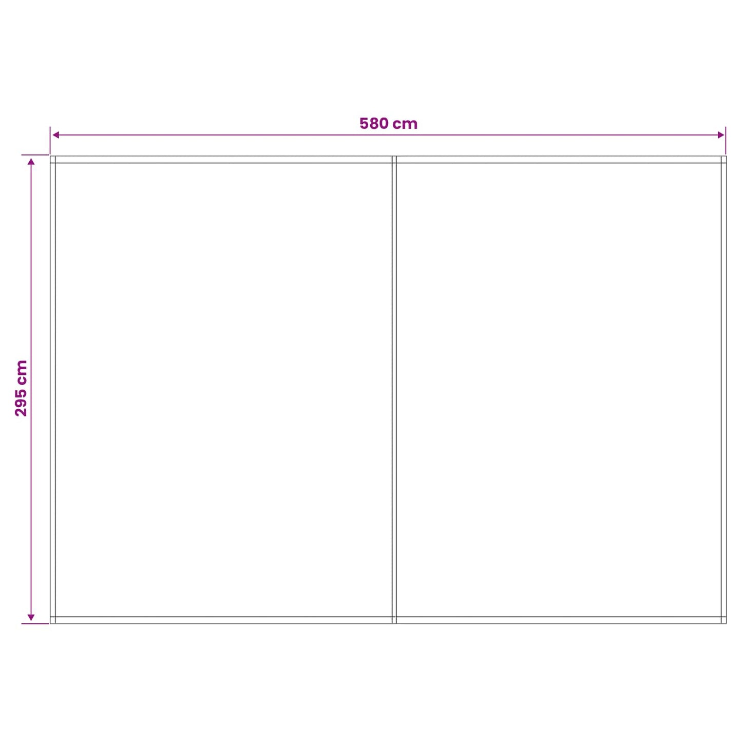 Reservedug til markise Flerfarvet 600 × 300 cm Polyester