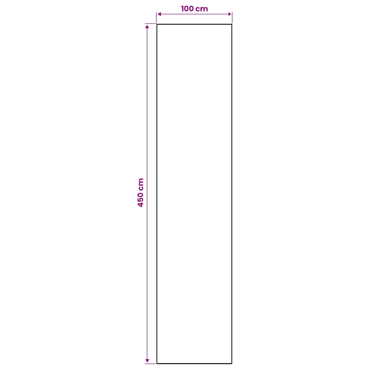 Tæppe Runner ORIZ 1150 gsm Blå 100% polyester kemisk fiber