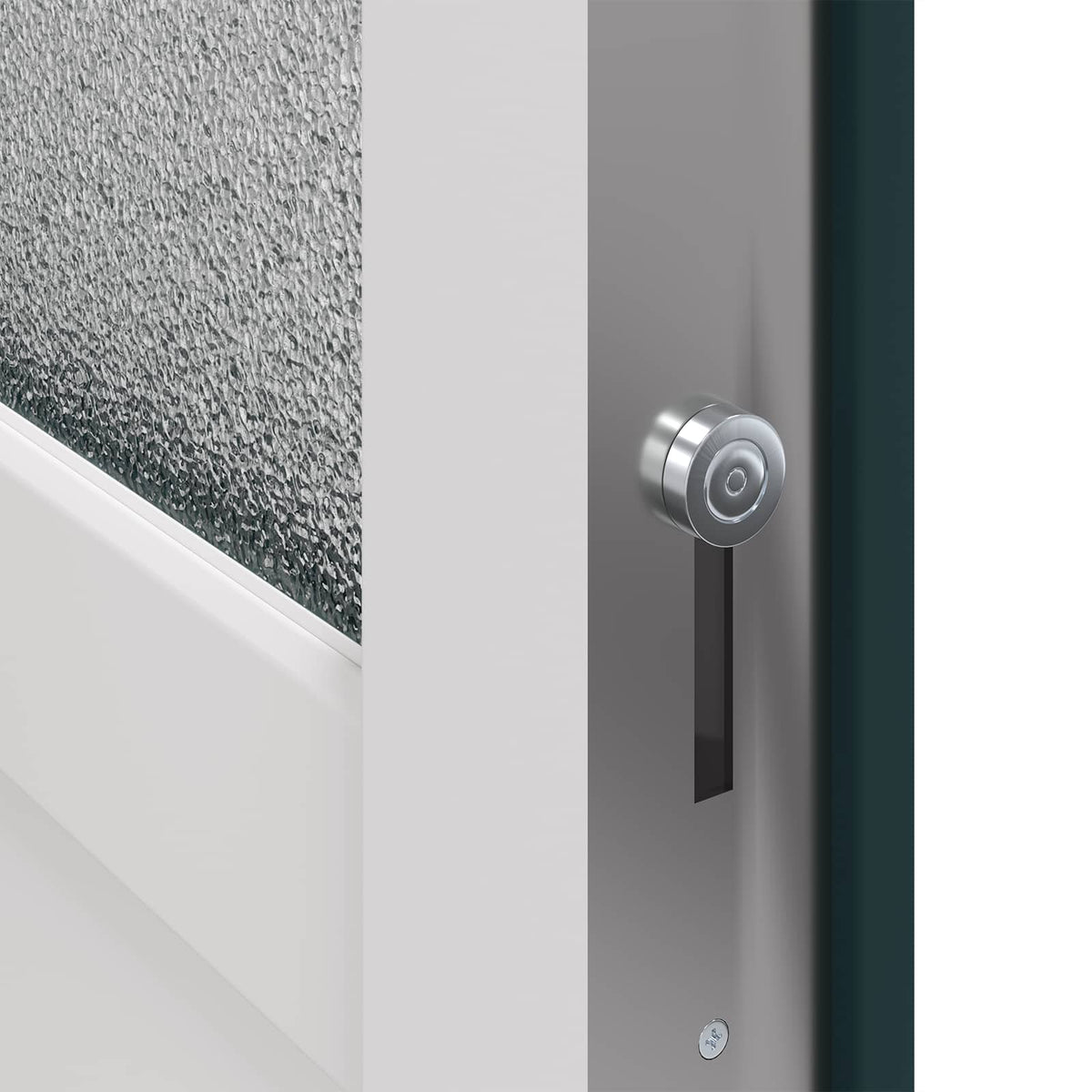 Sideskabsdør 98 x 198 cm PVC Antracit
