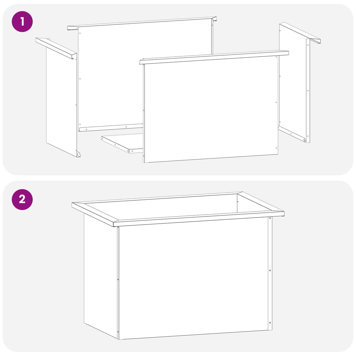 Plantekasse med LED Hvid 40 x 60 x 40 cm Stål