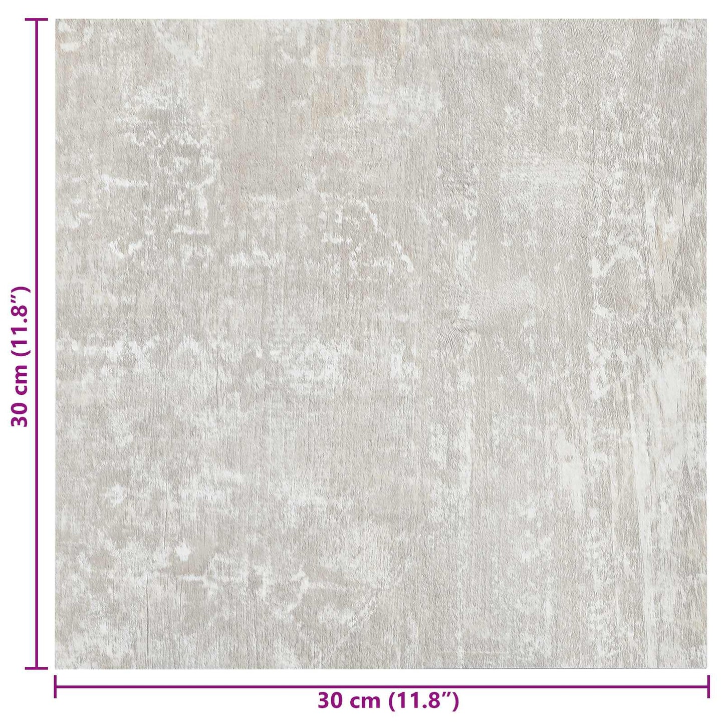 Selvklæbende Gulvplanker Lysegrå 30,5 x 30,5 cm 20 stk. PVC
