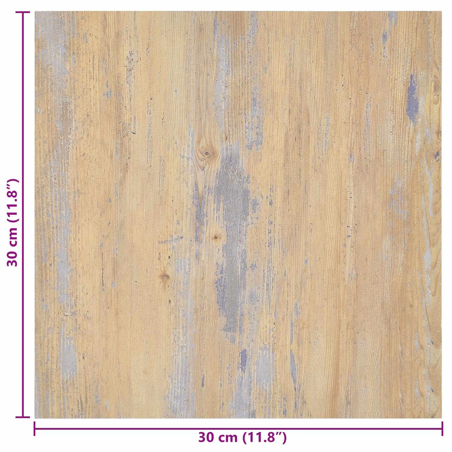 Selvklæbende Gulvplanker Brun og grå 30,5 x 30,5 cm 20 stk. PVC
