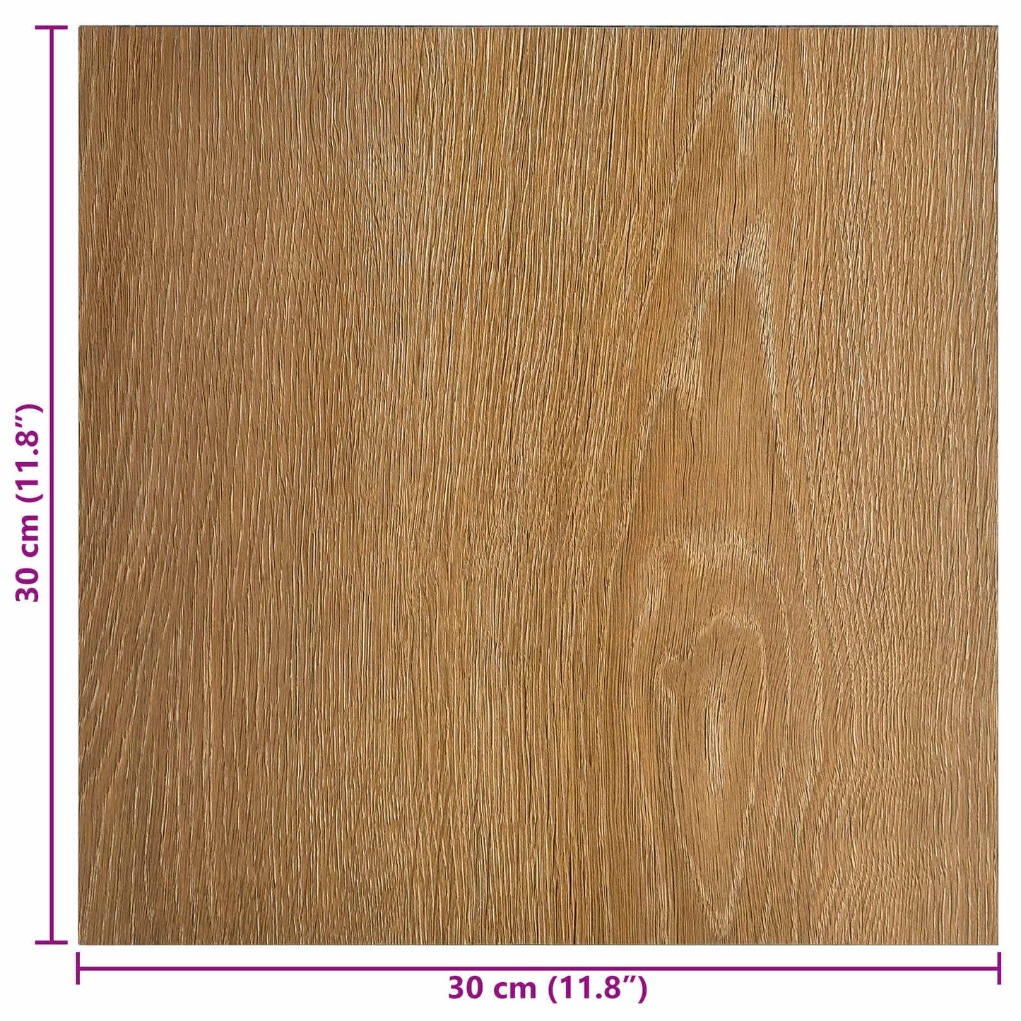 Selvklæbende Gulvplanker træ 30,5 x 30,5 cm 20 stk. PVC