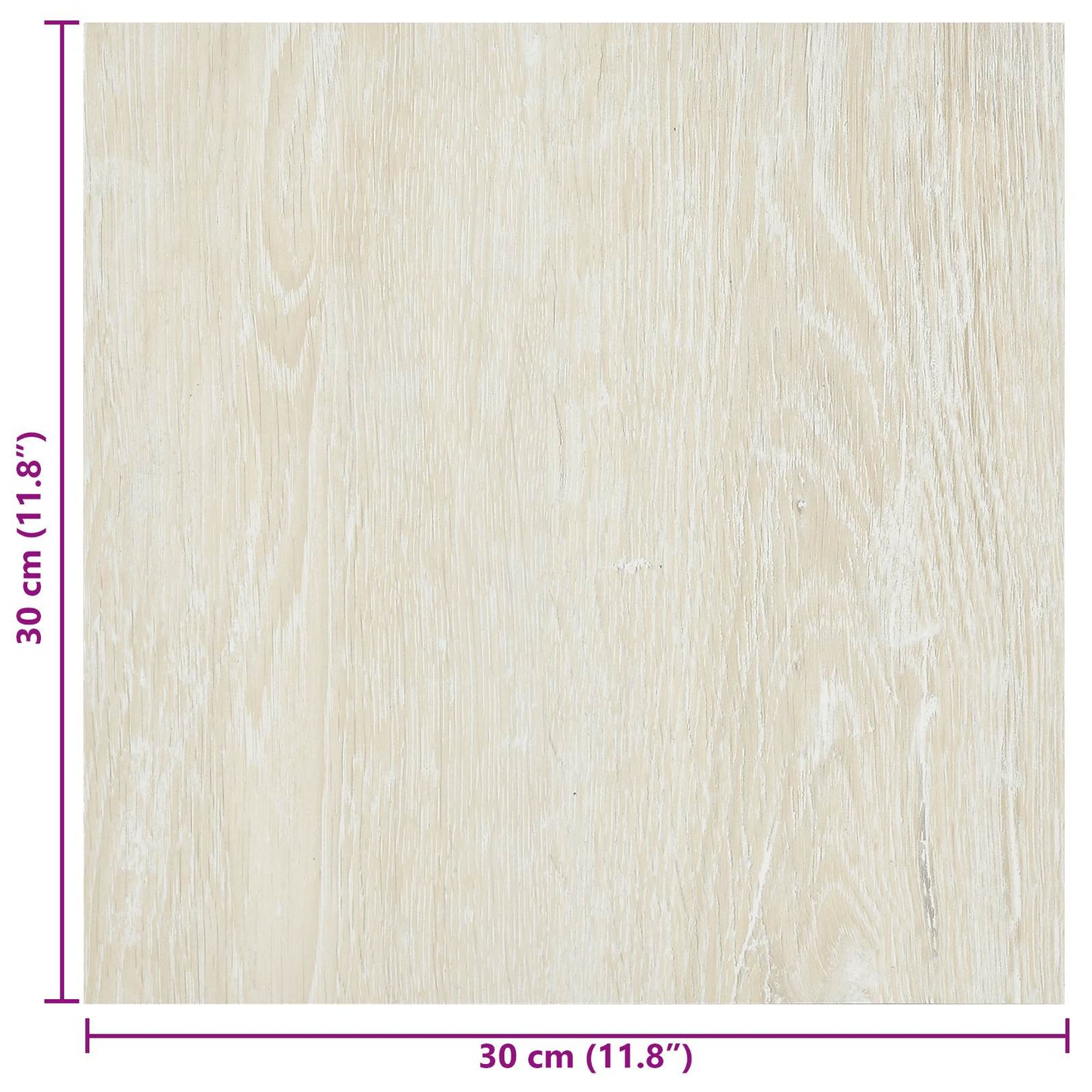 Selvklæbende Gulvplanker Cremefarvet 30,5 x 30,5 cm 20 stk. PVC
