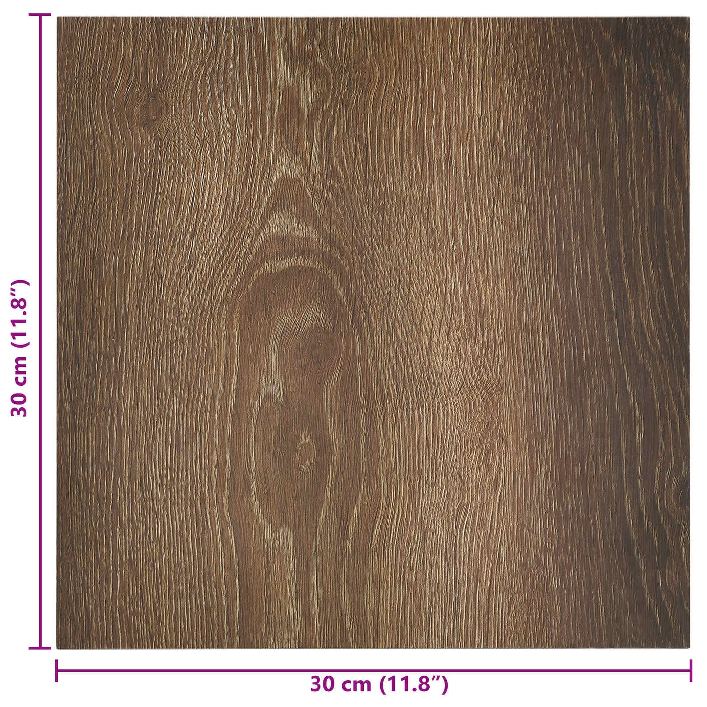 Selvklæbende Gulvplanker Brun og sort 30,5 x 30,5 cm 20 stk.