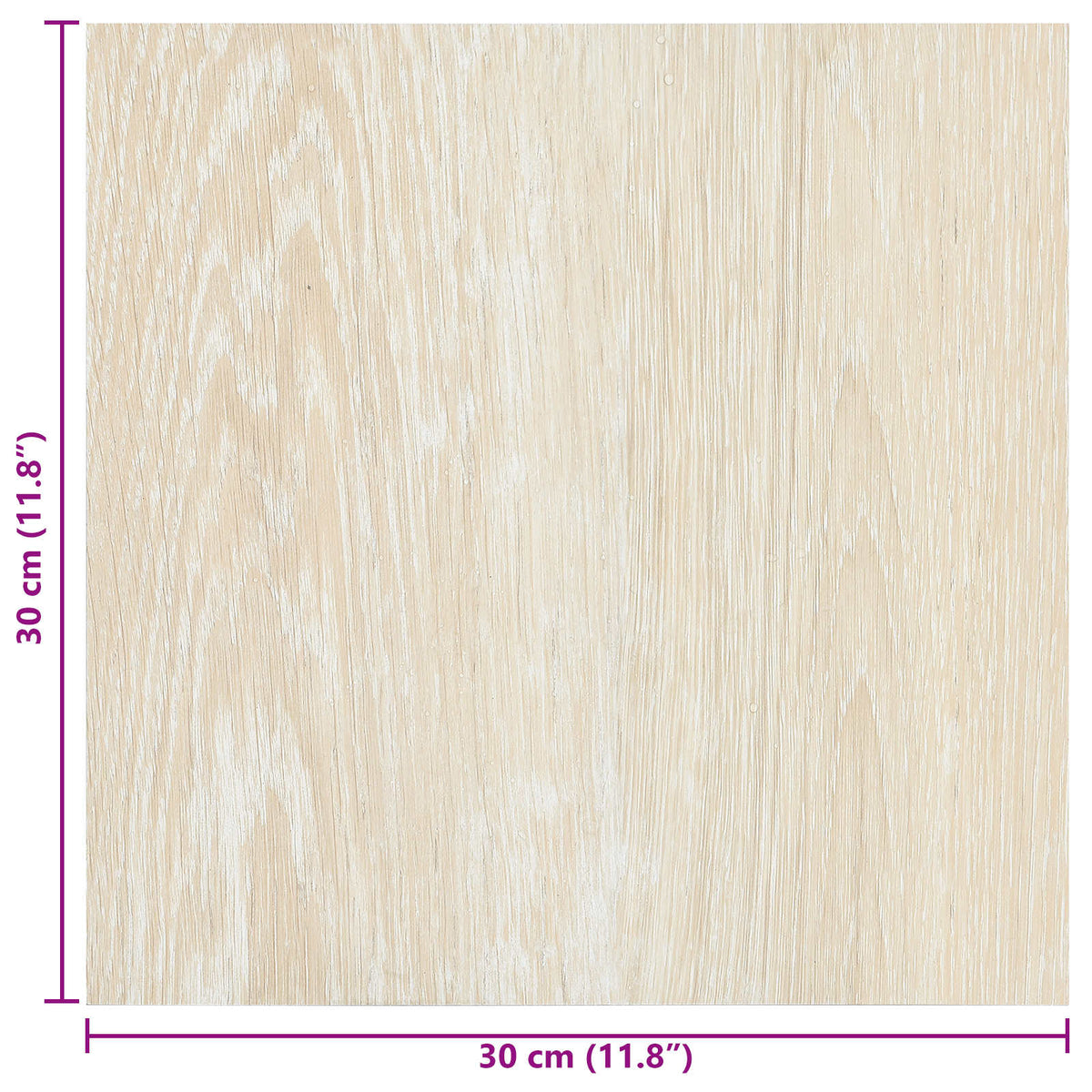 Selvklæbende Gulvplanker Hvid og Beige 30,5 x 30,5 cm 20 stk.