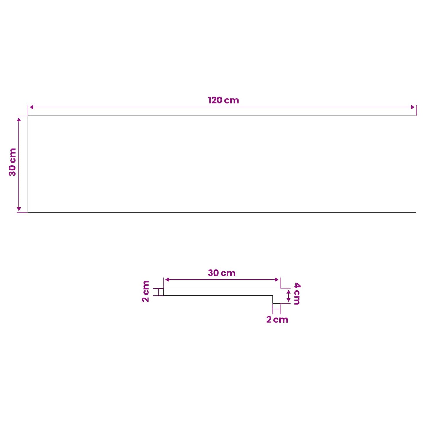 Trappe Tread 12 stk. 120 x 30 x 2 cm Brun Massivt Eg Træ