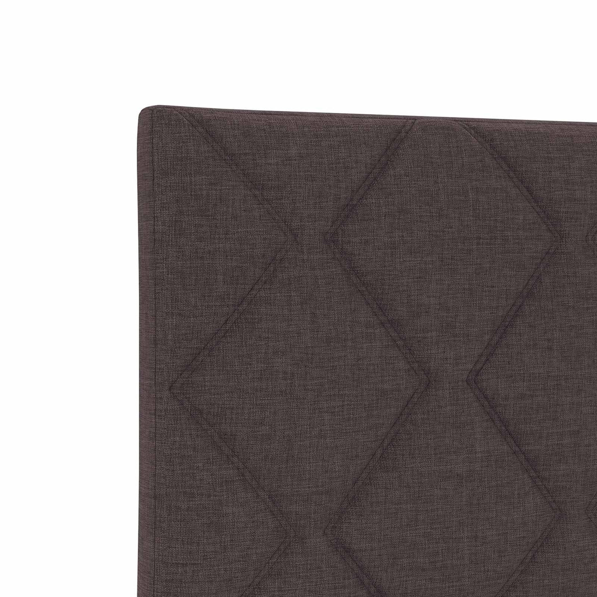 Ottoman seng med madras og LED Mørk Brun 90 x 200 cm Stof