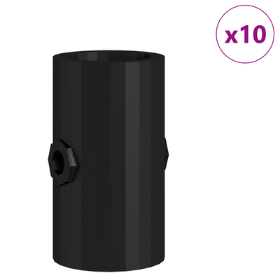 Fodboldbord Stopper 10 stk. Sort 1,7 x 1,7 x 3,2 cm PP