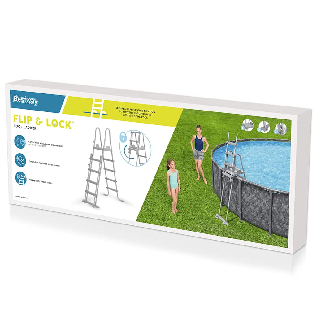 Flowclear poolstige med 4 trin 132 cm