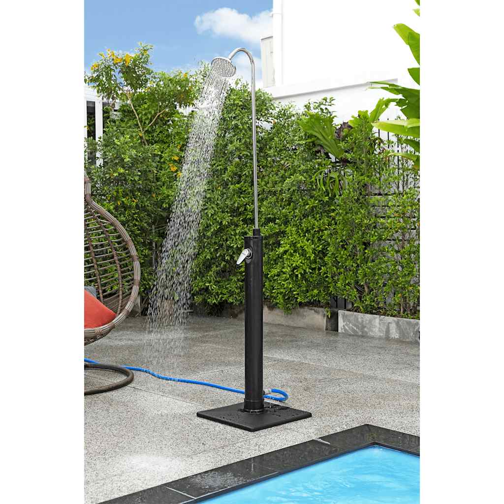 Solar Flow udendørs bruser 8 l sort