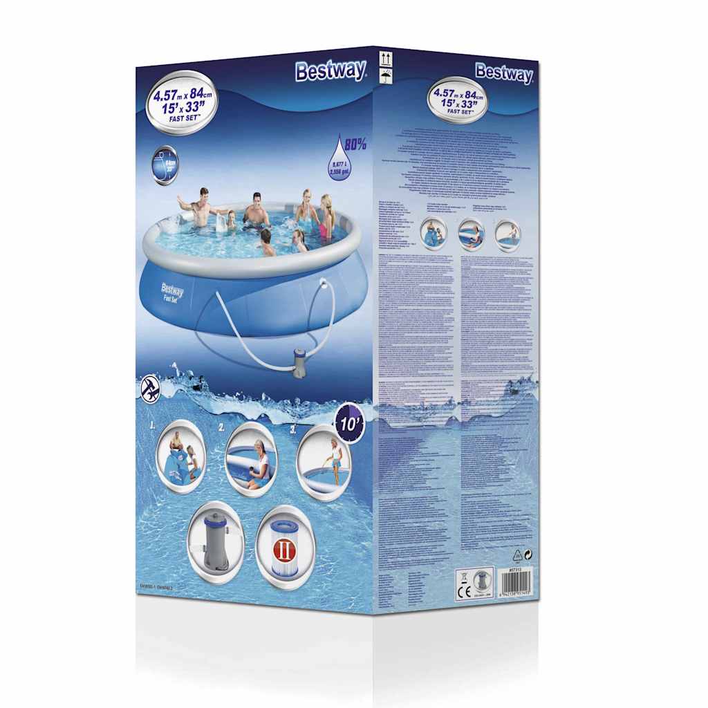swimmingpoolsæt Fast Set 457 x 84 cm 57313