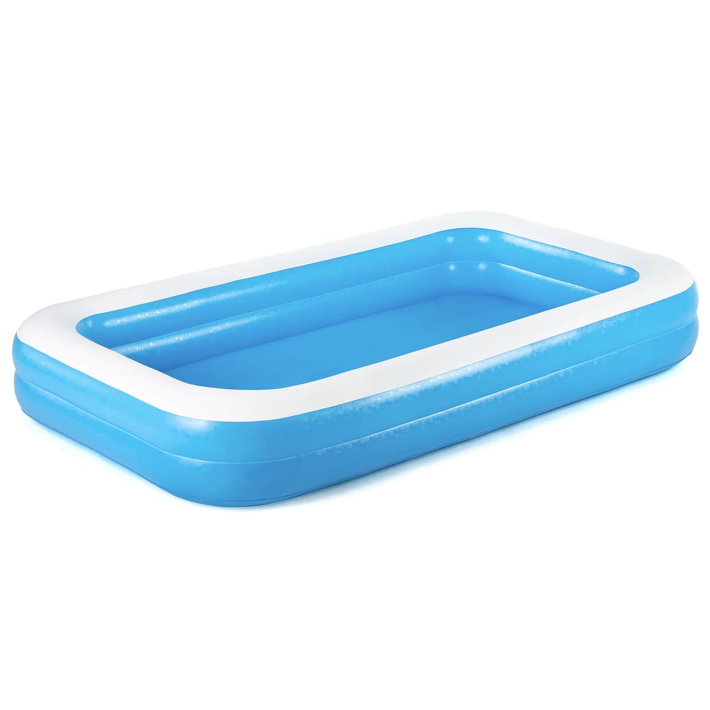 Oppustelig Swimmingpool 305 x 183 x 46 cm Rektangulær til Blå