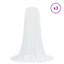 Myggenet til seng 3 stk. 156 mesh Hvid ⌀56 x 220 cm Polyester