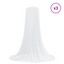 Myggenet til seng 3 stk. 156 mesh Hvid ⌀56 x 220 cm Polyester