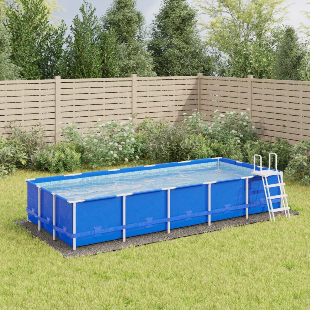 poolunderlag 550x280 cm polyester-geotekstil lysegrå