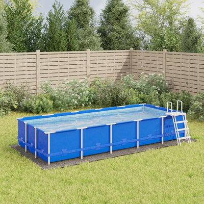 poolunderlag 550x280 cm polyester-geotekstil lysegrå