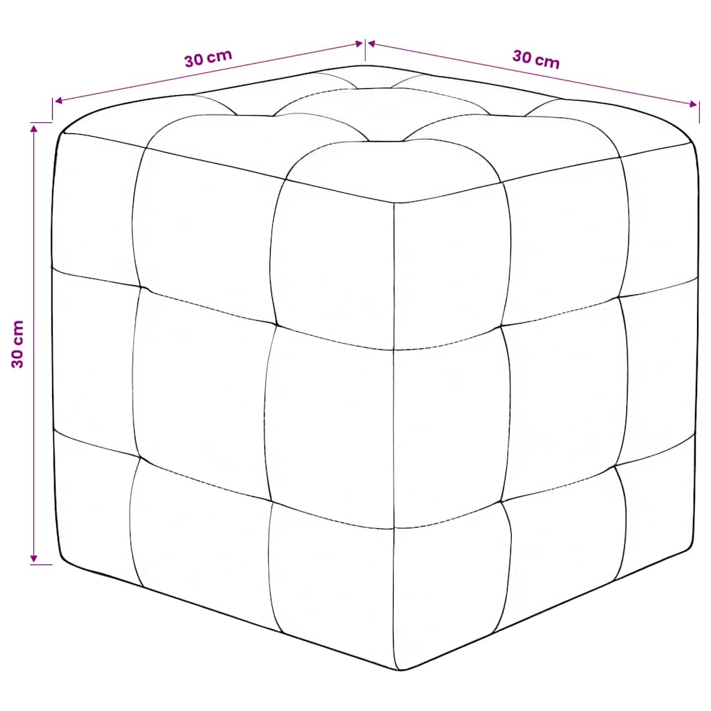 kubeformede taburetter sort