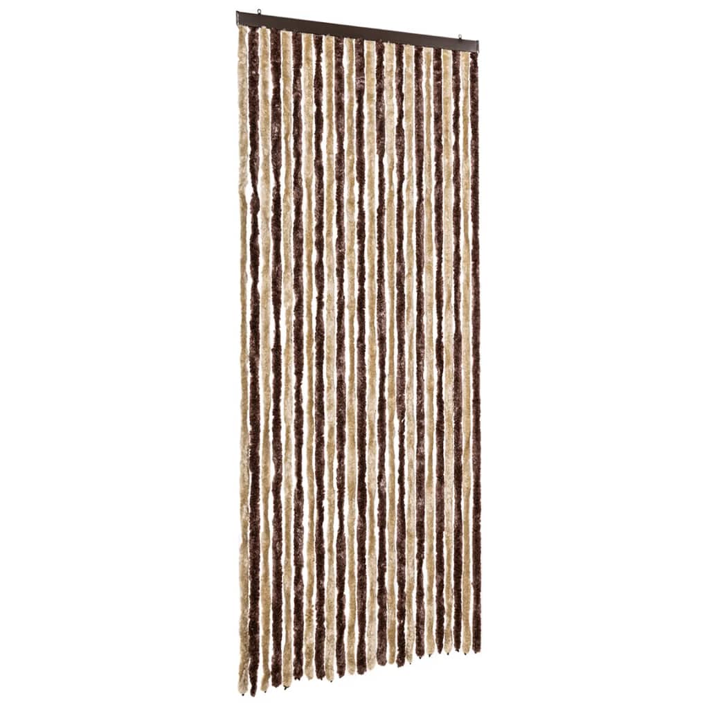 insektgardin beige og lysebrun 100 x 220 cm chenille