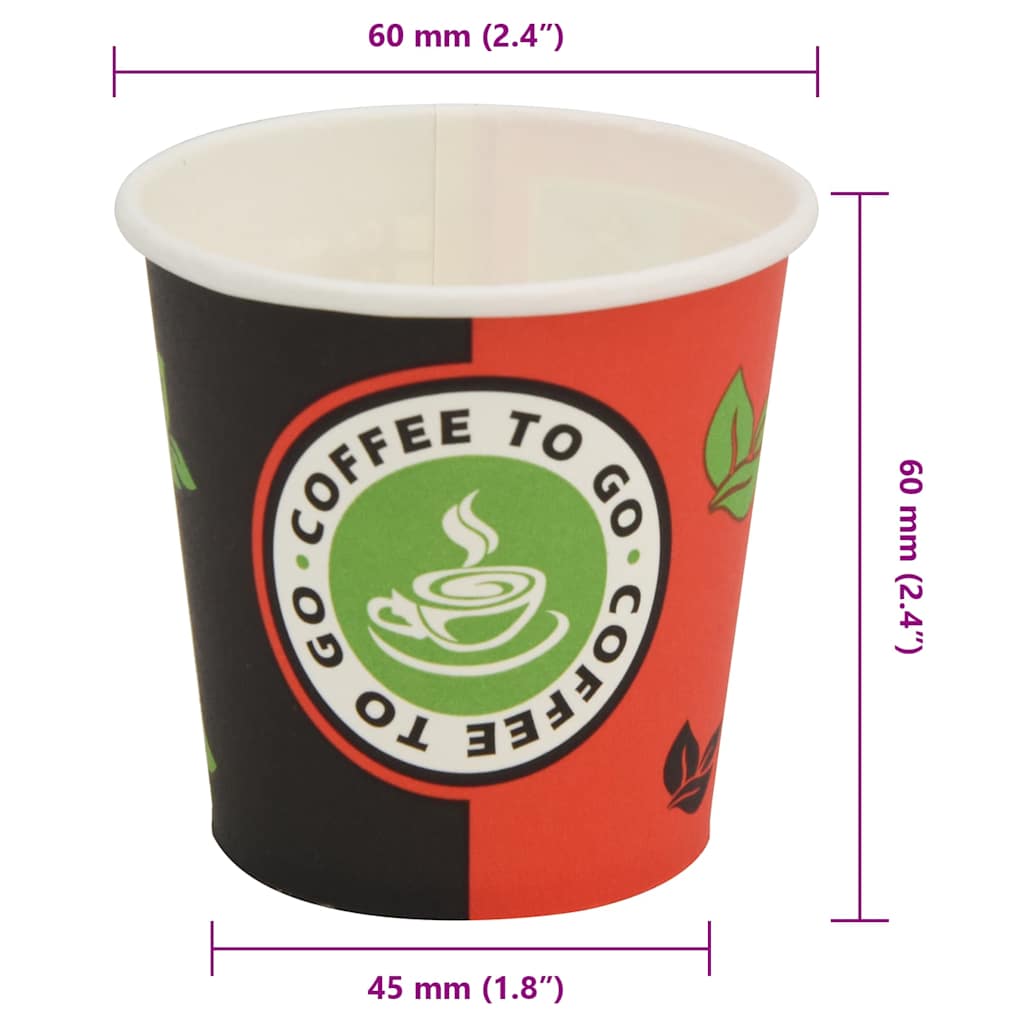 engangskaffekrus 1000 stk. papir 120 ml (4 oz)