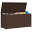 udendørs opbevaringkasse brun 120x50x60 cm polyrattan