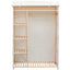 garderobe stof og fyrretræ 110 x 40 x 170 cm