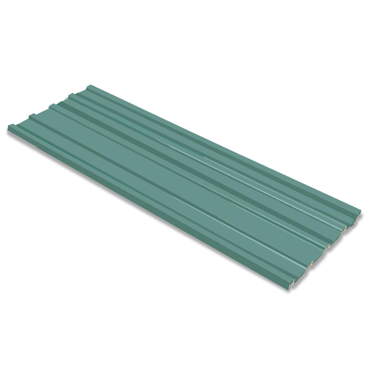 Tagpanel 12 stk. Grøn 129 x 45 cm Galvaniseret stål