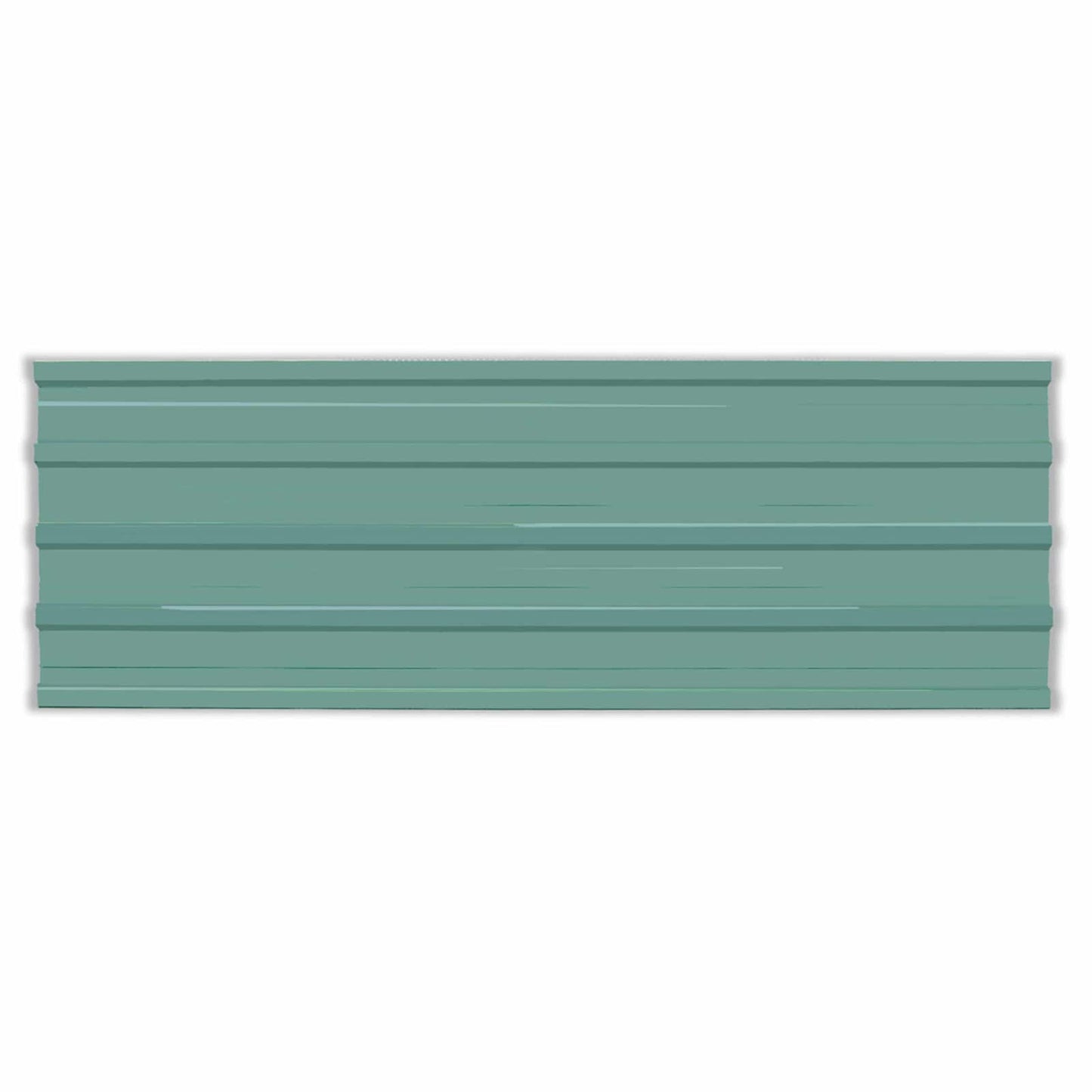 Tagpanel 12 stk. Grøn 129 x 45 cm Galvaniseret stål