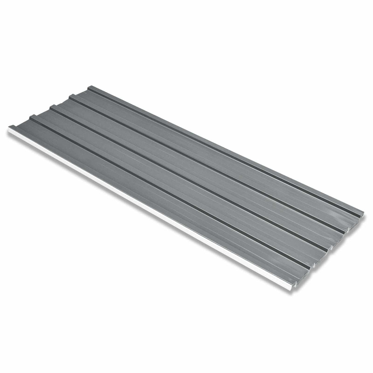 Tagpanel 12 stk. Grå 129 x 45 cm Galvaniseret stål