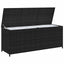 udendørs opbevaringskasse 150x50x60 cm polyrattan sort