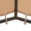 pavillon 4 x 4 m stål beige