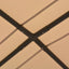 lysthus pavillon telt med baldakin 3 x 3 m stål beige