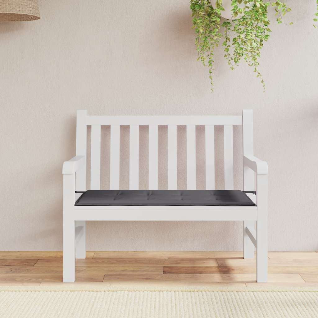 hynde til havebænk 100x50x3 cm oxfordstof antracitgrå