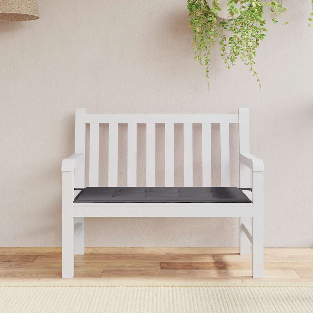 hynde til havebænk 120x50x3 cm oxfordstof antracitgrå