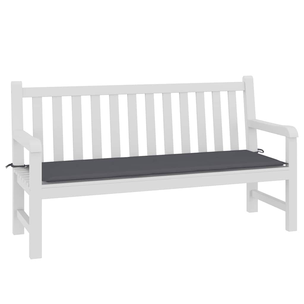hynde til havebænk 150x50x3 cm oxfordstof antracitgrå