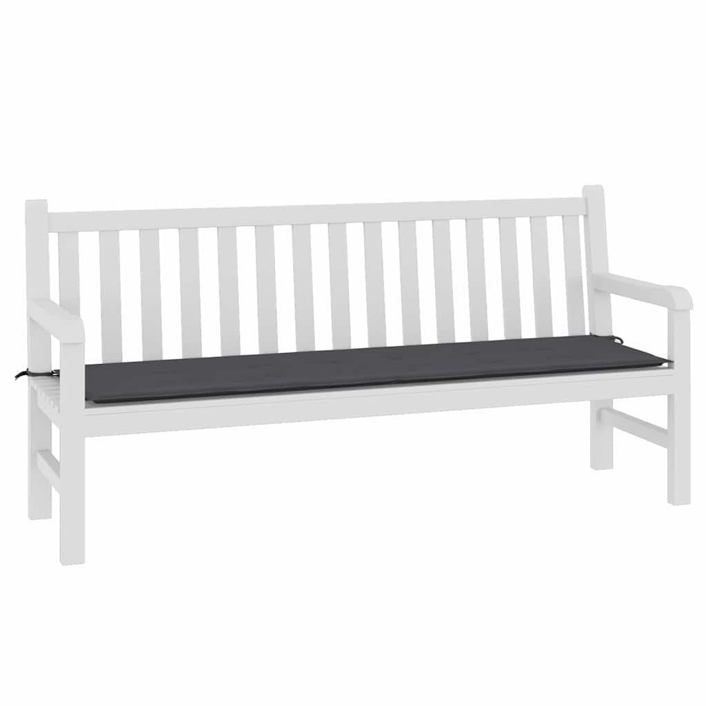 hynde til havebænk 180x50x3 cm oxfordstof antracitgrå