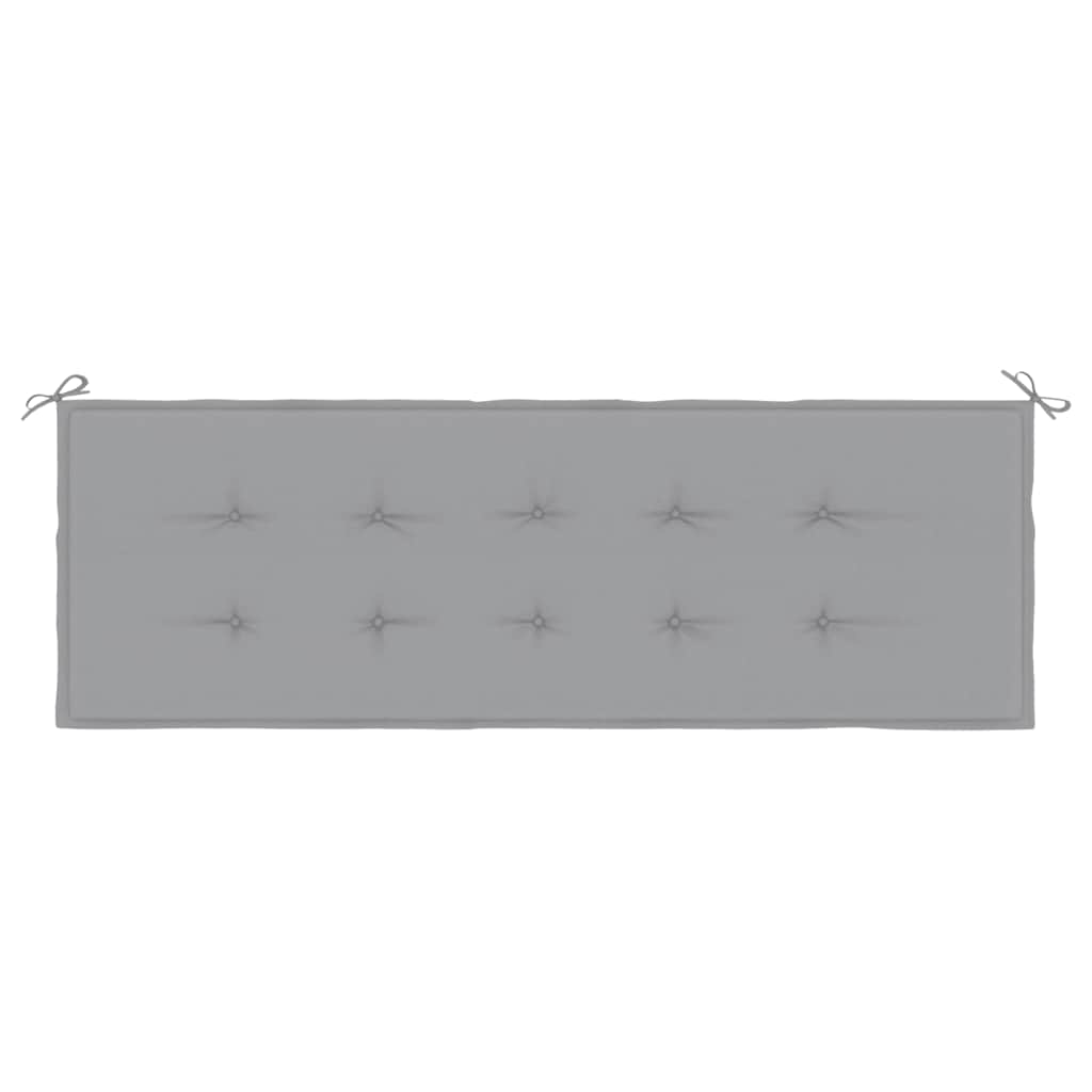 hynde til havebænk 150x50x3 cm stof grå