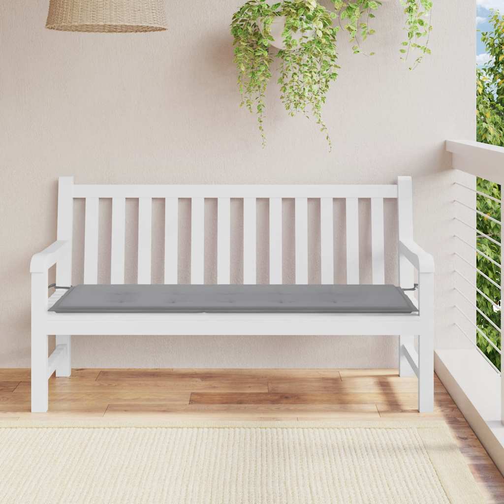 hynde til havebænk 150x50x3 cm stof grå