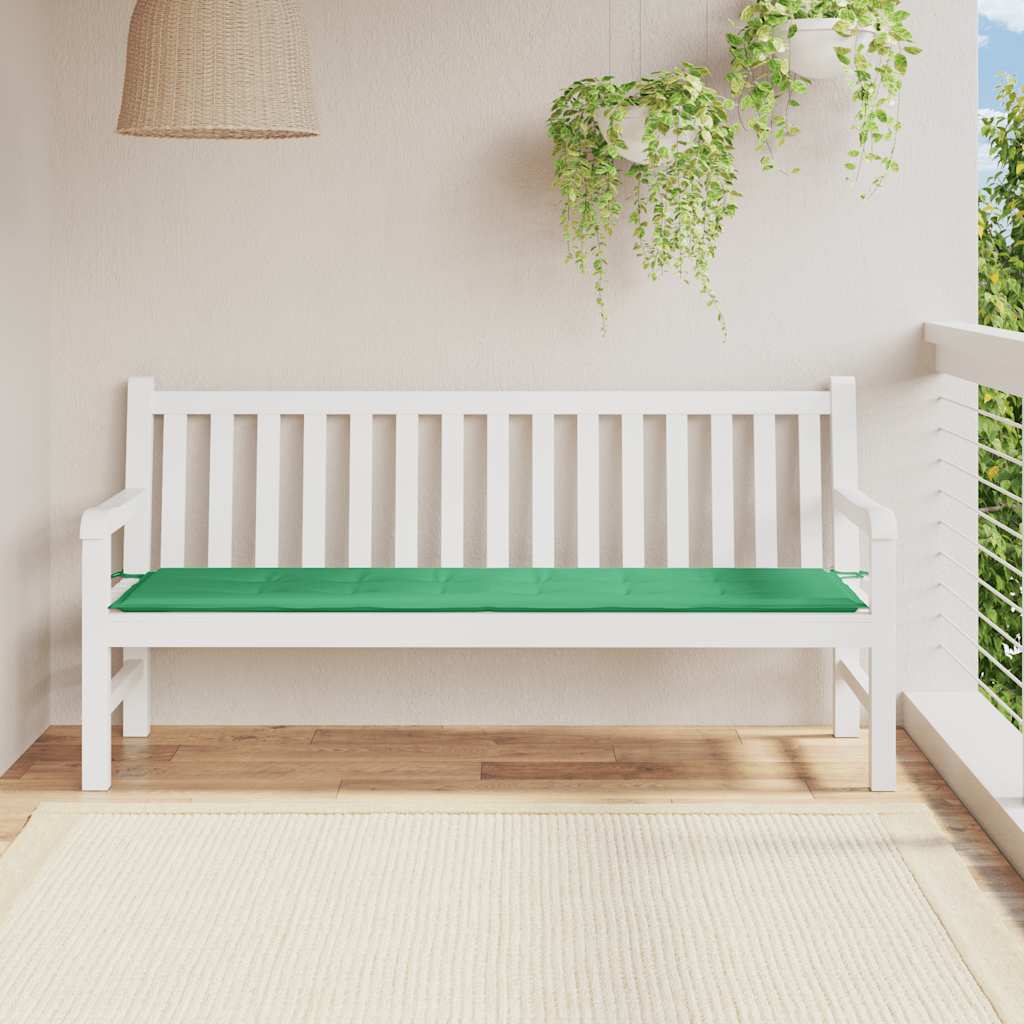 hynde til havebænk 180x50x3 cm stof grøn