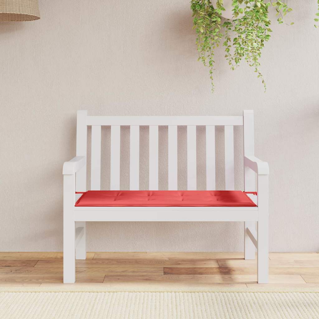 hynde til havebænk 100x50x3 cm oxfordstof rød