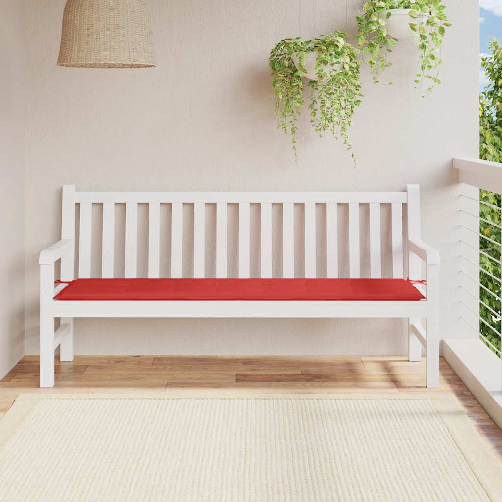 hynde til havebænk 180x50x3 cm oxfordstof rød