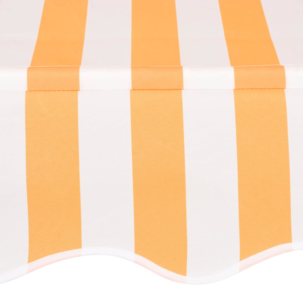 foldemarkise manuel betjening 150 cm stribet orange og hvid