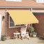 foldemarkise manuel betjening 300 cm stribet orange og hvid