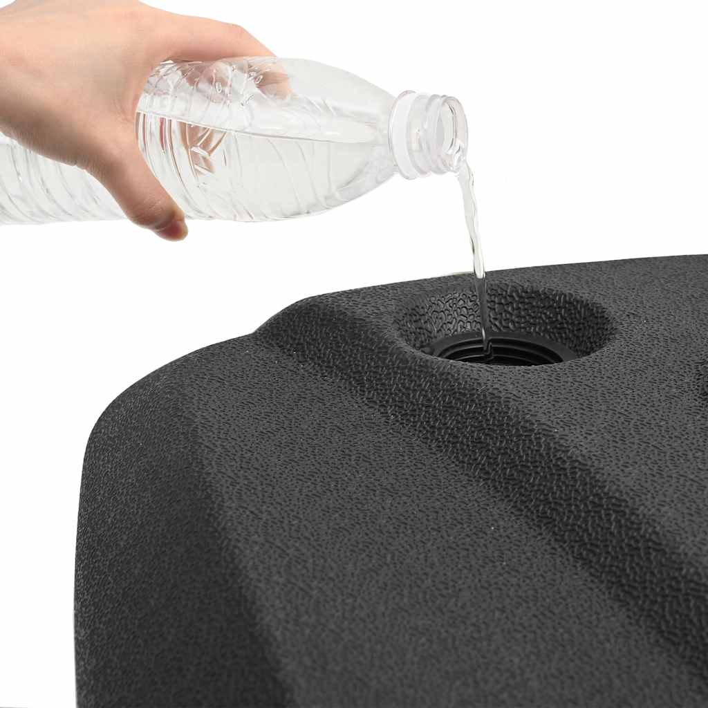 udendørs parasolfod sort