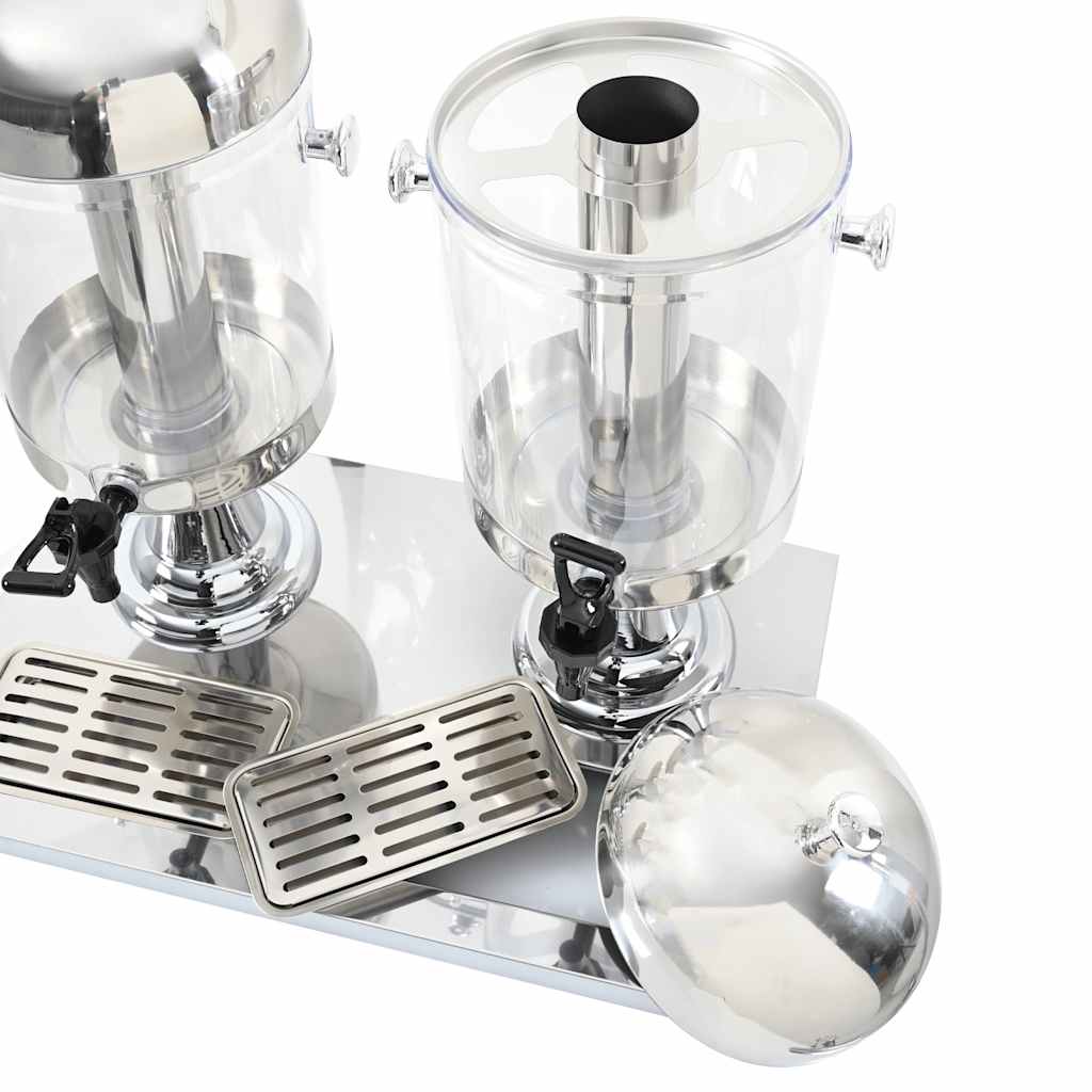 tripeljuicedispenser rustfrit stål 3 x 8 l