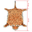 leopardtæppe i plys 139 cm brun