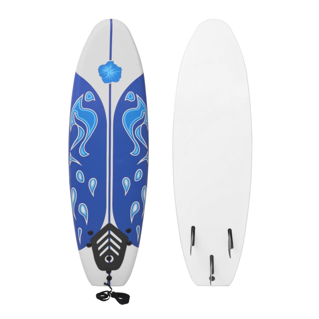 surfbræt blå 170 cm