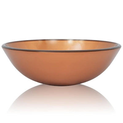 håndvask hærdet glas 42 cm brun