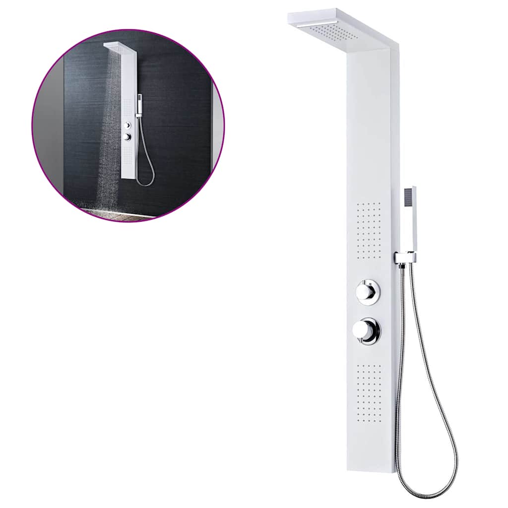 bruserpanelsystem aluminium mat hvid