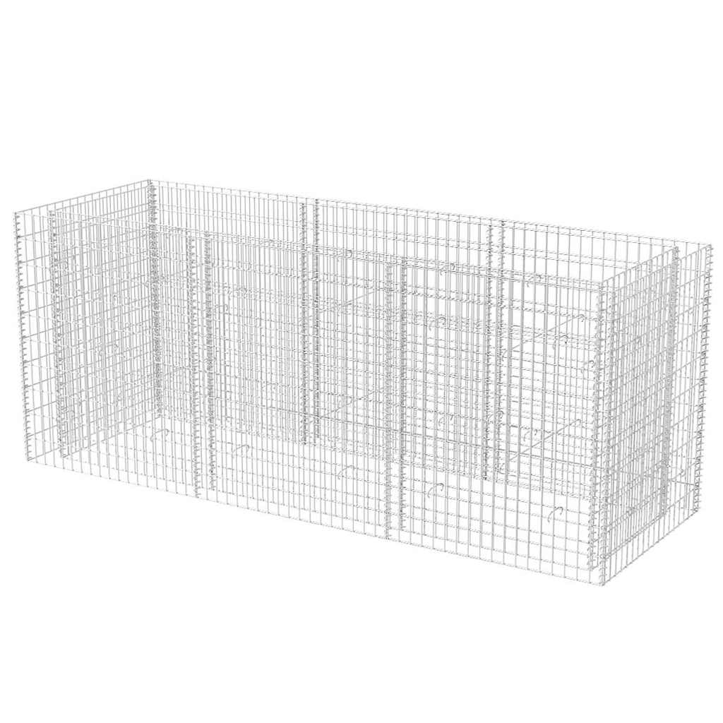 gabion-højbed 270x90x100 cm stål